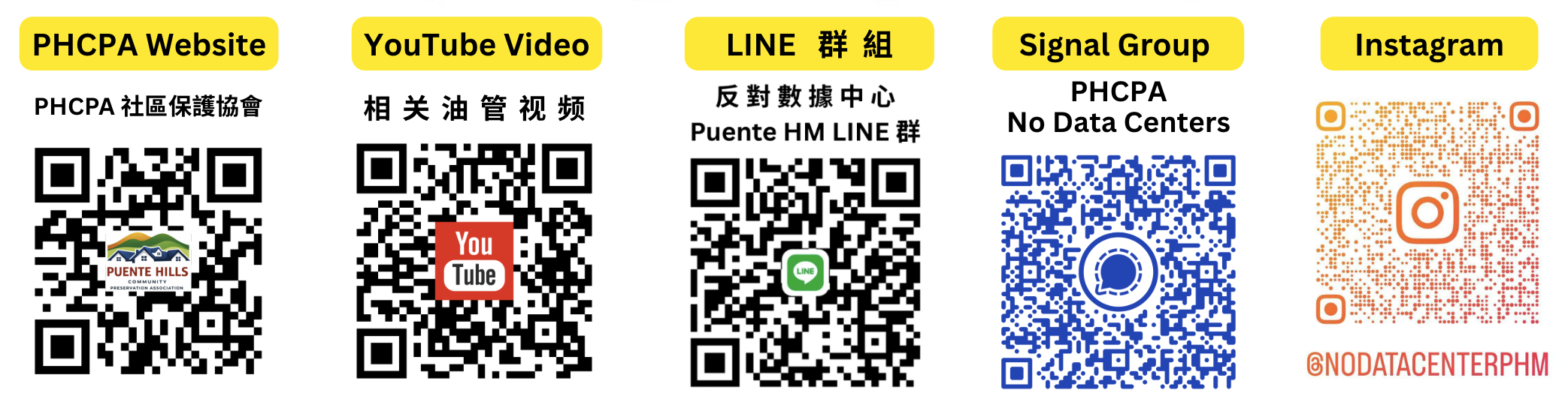 Follow us information